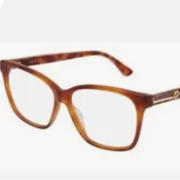 Gucci Brown Glasses with Tortoiseshell Design - Picture 1 of 3